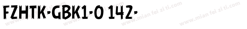 FZHTK-GBK1-0 142字体转换